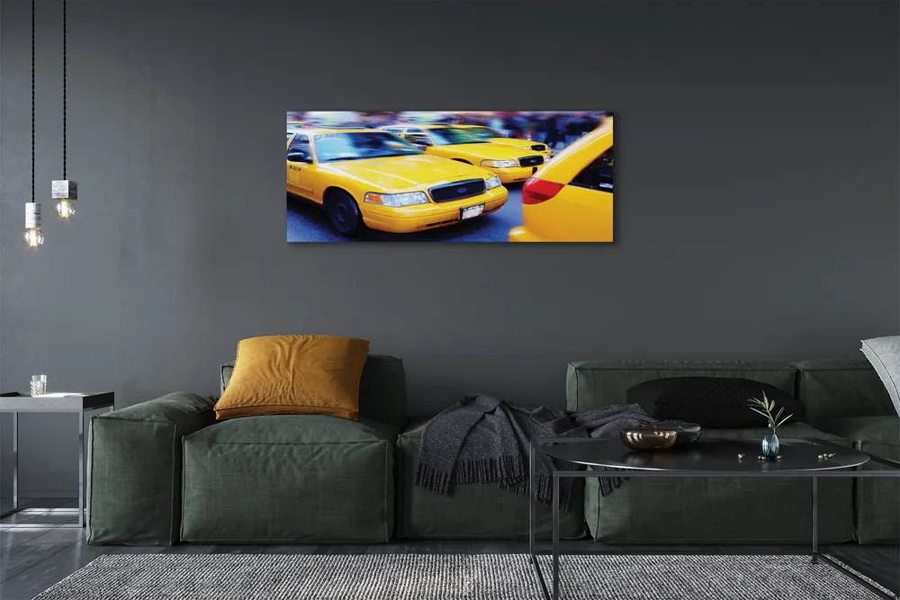 Obraz na płótnie Żółta Taksówka w Metropolii