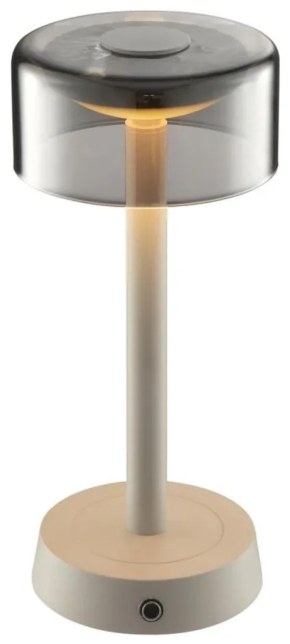 Brilliant - LED ściemniana akumulatorowa dotykowa lampa stołowa RAZOR LED/2,5W/5V 2700K IP44 szara