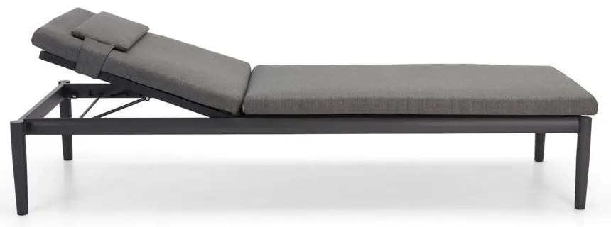 Ciemnoszary metalowy leżak ogrodowy Switch – Diphano