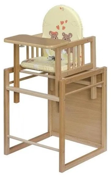 COSING - Krzesełko do karmienia 2w1 Viktoria buk/kremowe