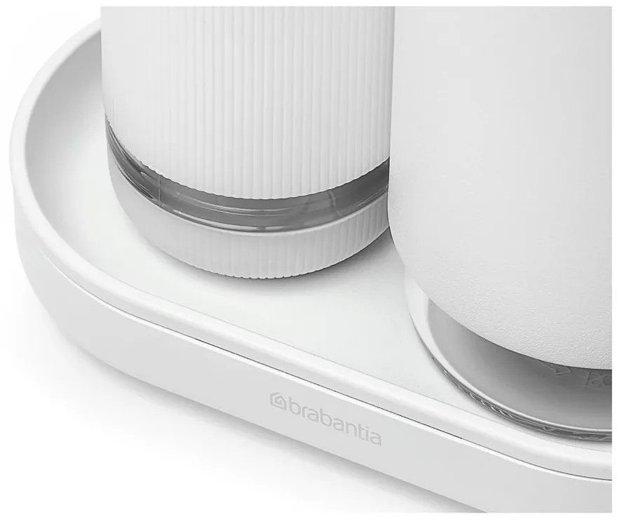 Biały plastikowy stojak na akcesoria do mycia naczyń SinkStyle – Brabantia