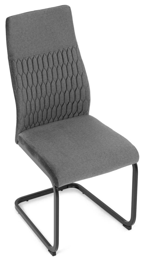 Zestaw krzeseł do jadalni DCL-X7018 GREY2, 4 szt.