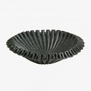 Miseczka Dekoracyjna Z Żywicy Irente Ø30 Cm & Ciemnozielony - Sklum