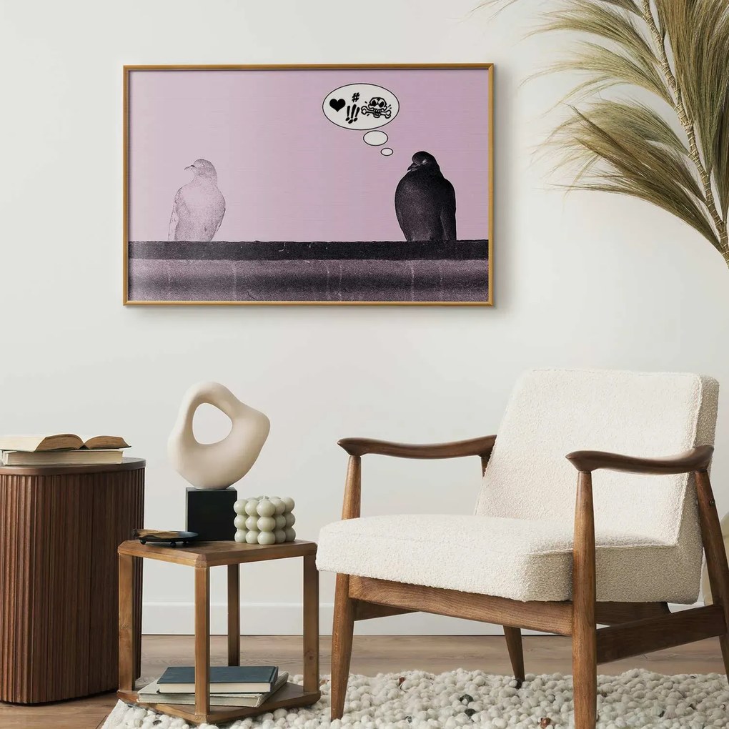 Plakat Zaloty 42x29,7 cm z ramą złotą bez marginesu ARTGEIST B