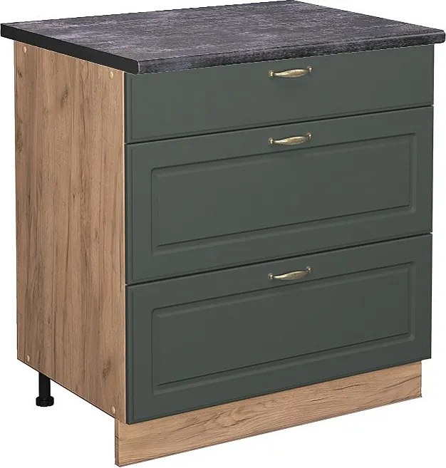 Szafka dolna do kuchni green gold country 80x60x82 fame-line
