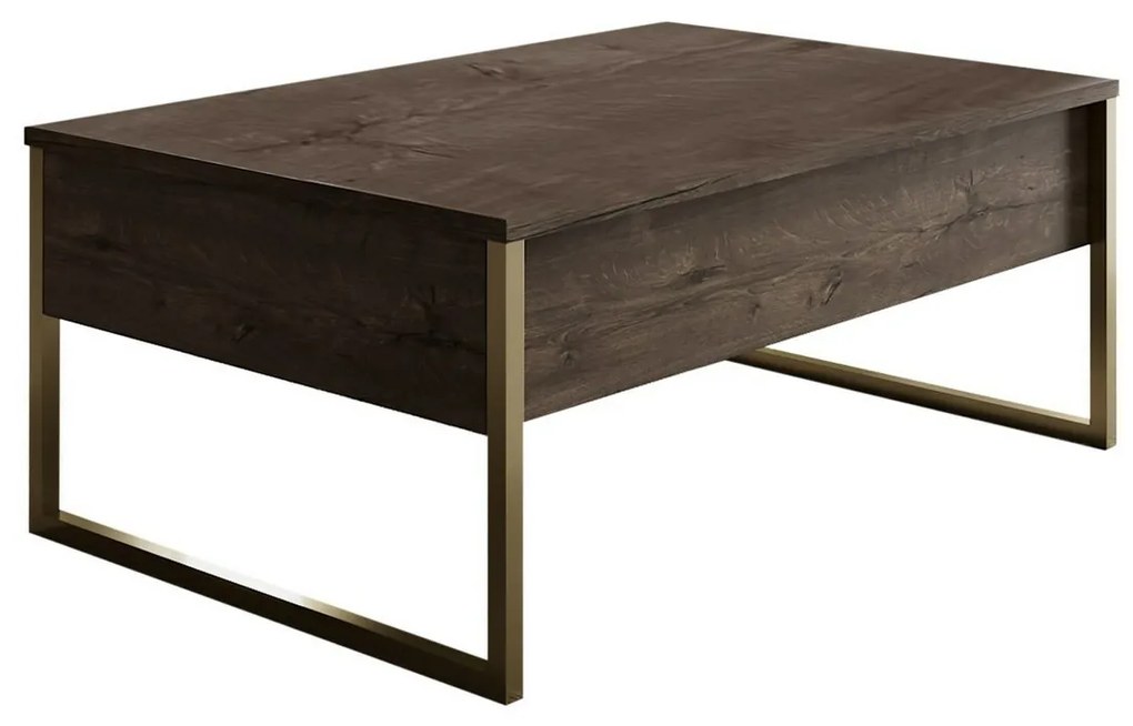 Stolik konferencyjny Luxe Walnut and Gold