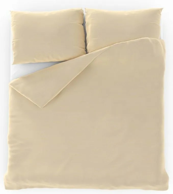 Kvalitex Pościel bawełniana śmietankowa, 140 x 200 cm, 70 x 90 cm, 140 x 200 cm, 70 x 90 cm