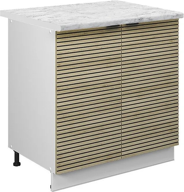 Szafka pod zlew panel dębowy 80x60x82 fame-line