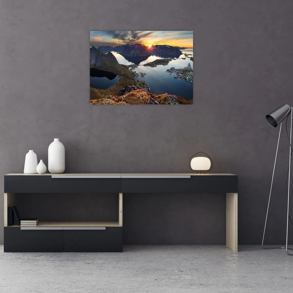 Obraz - Krajobraz górski, Norwegia (70x50 cm)