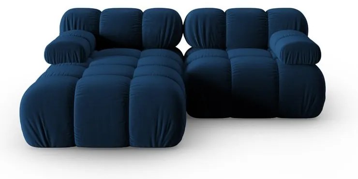Niebieska aksamitna sofa 191 cm Bellis – Micadoni Home