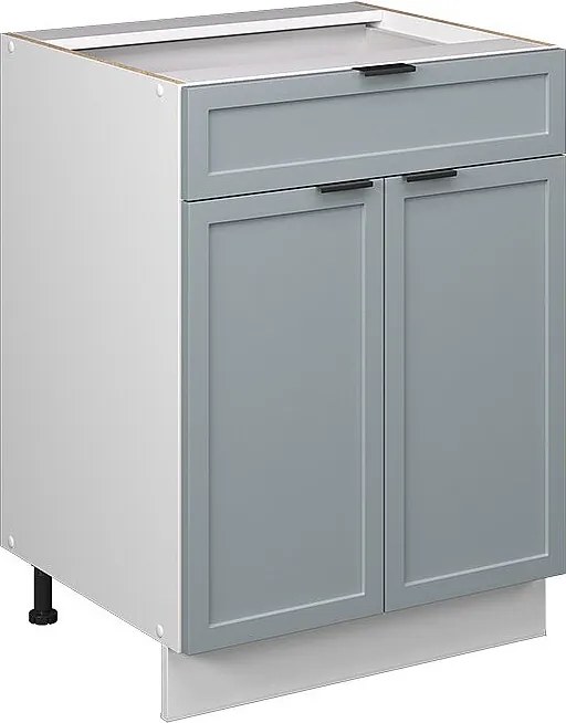 Szafka dolna do kuchni jasnoniebiesko-szary 60x51.6x82 fame-line