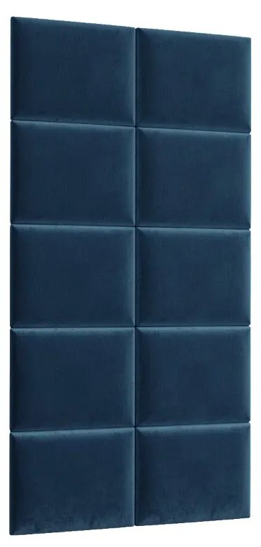 Zestaw 10 paneli tapicerowanych QUADRATTA 100x200 granatowy ELTAP