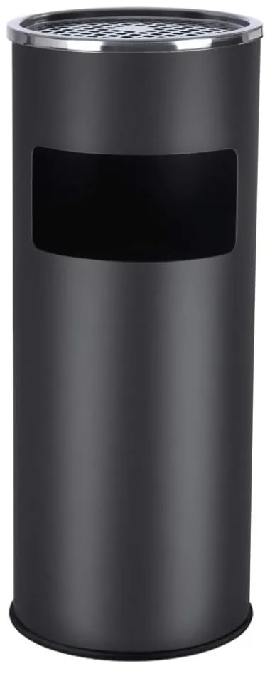 SongmicsHome Stojący popielnik z koszem na śmieci SMOKE, 60,5x24,5 cm, czarny