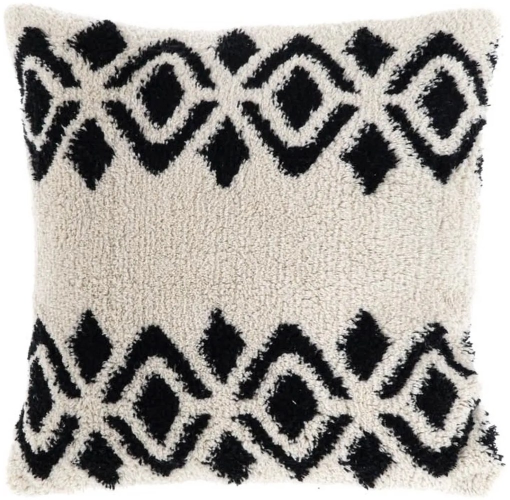 Poduszka dekoracyjna SOLIA NARA 45x45 cm, kremowa