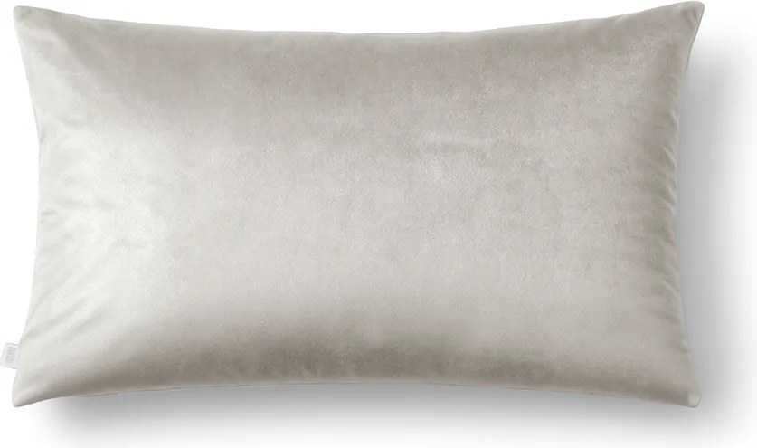 Kremowa poszewka ozdobna z grubego weluru Werona - prostokątna