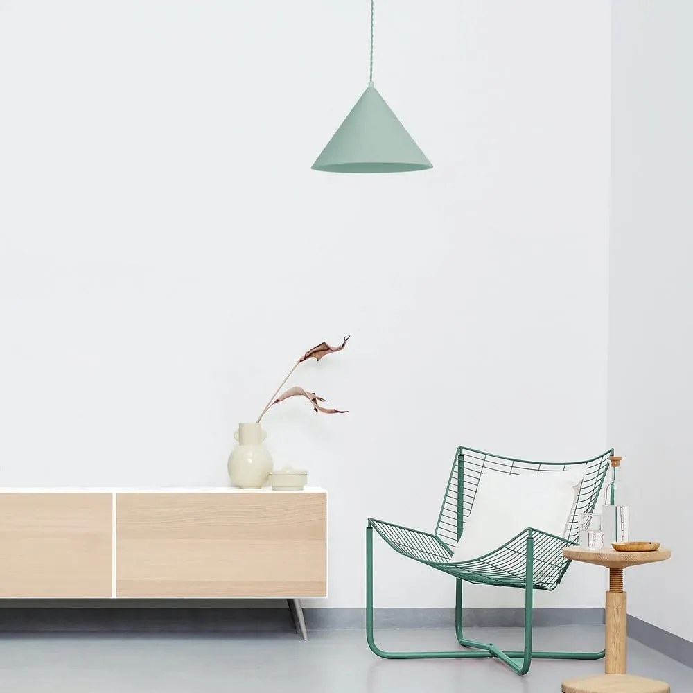 Zielona lampa wisząca SULION Vilma, wys. 150 cm