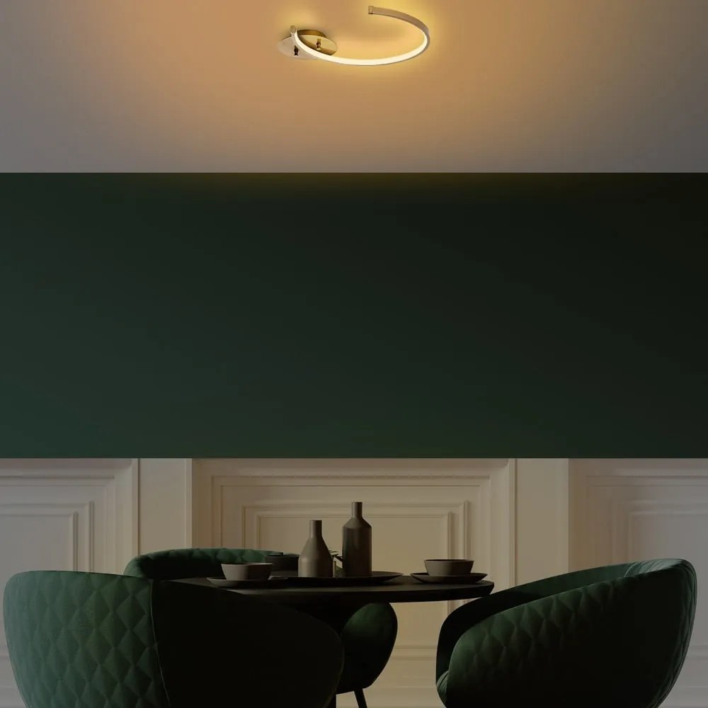 Lampa sufitowa LED w kolorze złota 33x46 cm Moon – Opviq lights