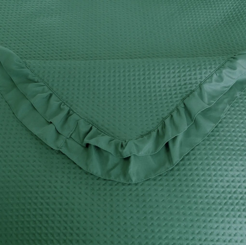 Narzuta na łóżko MONTEGO, zielona Rozmiar: 200 x 220 cm