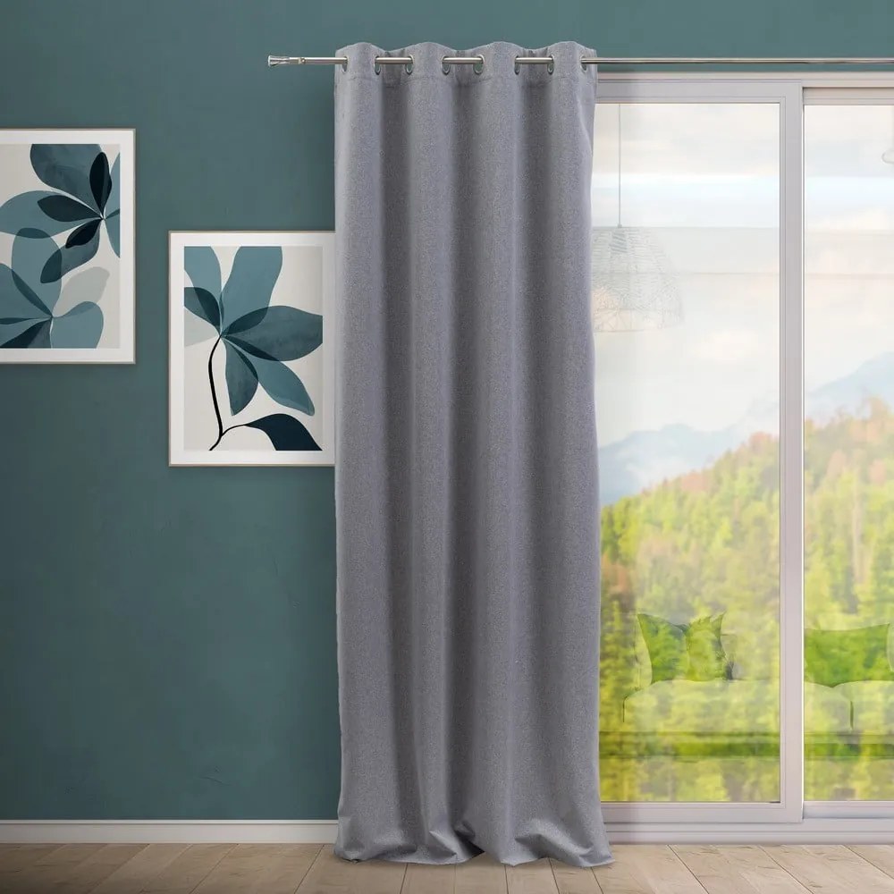 Szara zasłona 135x260 cm Quality – Casa Selección