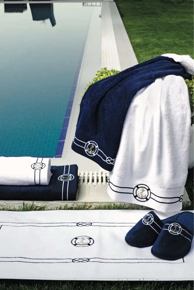 Dywanik łazienkowy MARINE MAN 50x90 cm Ciemnoniebieski