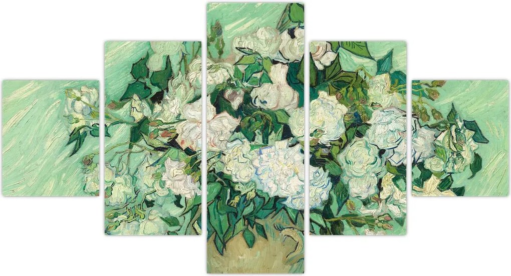 Obraz - Vincent van Gogh, Roses, reprodukcje (125x70 cm)