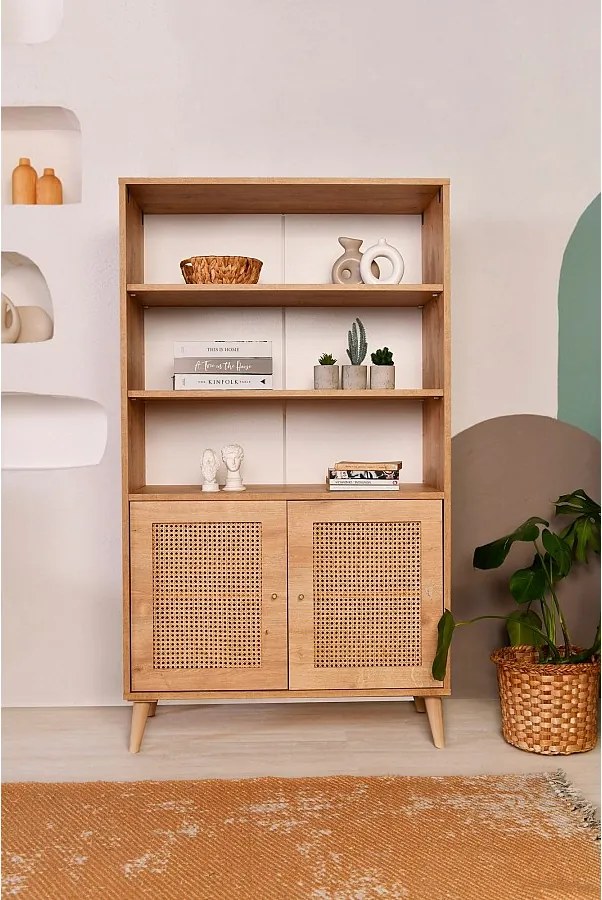 Półka z drewna bukowego – 90 x 40 x 58 cm – dąb