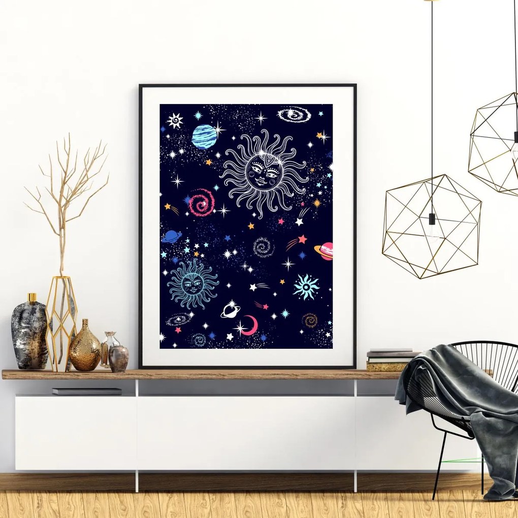 Plakat - Bajkowy kosmos (A4)