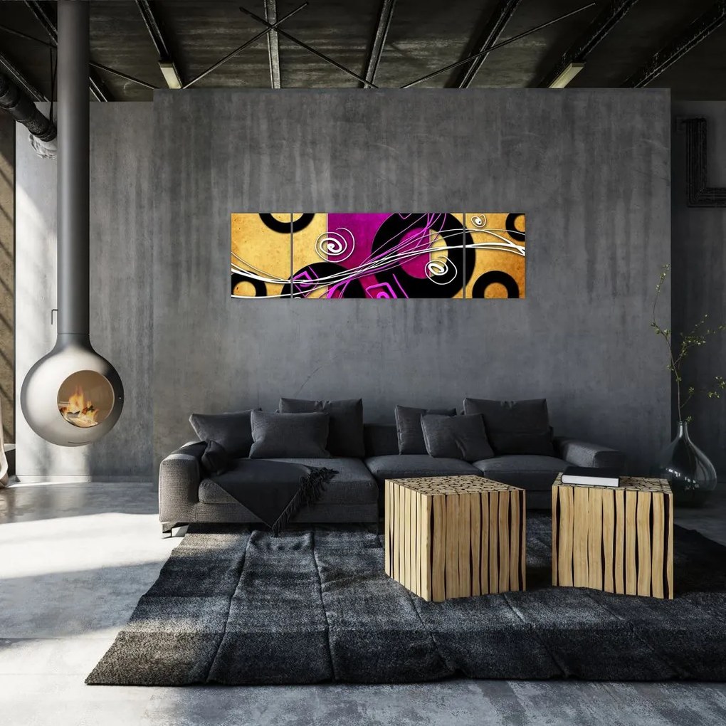 Obraz abstrakcji (170x50 cm)