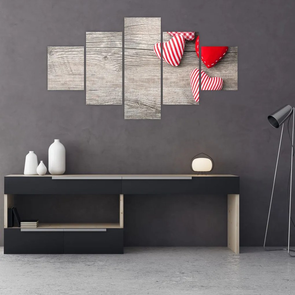 Obraz - Serca (125x70 cm)