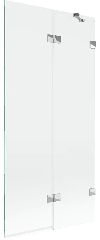 Mexen Lunar parawan nawannowy 2-skrzydłowy prawy 90 x 150 cm, transparent, chrom - 897-090-100-01-00-P