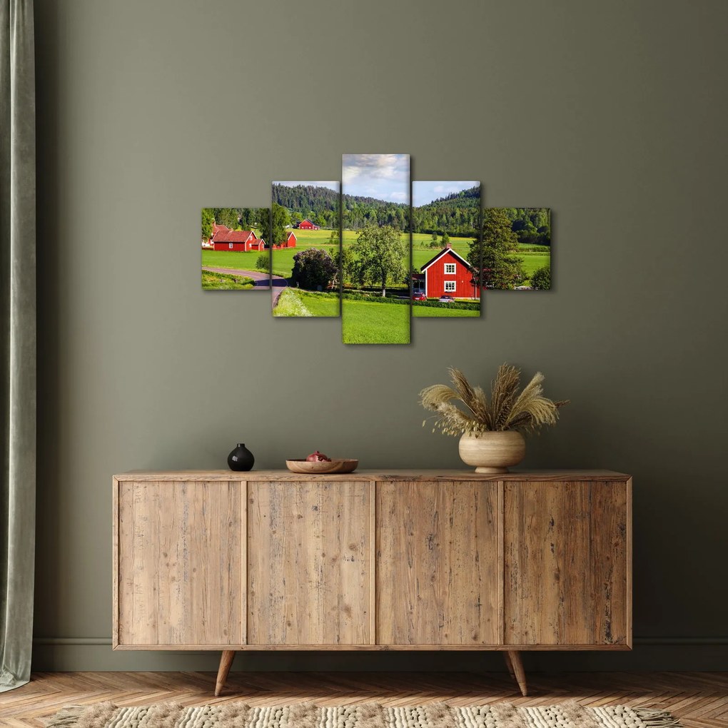 Obraz wsi (125x70 cm)