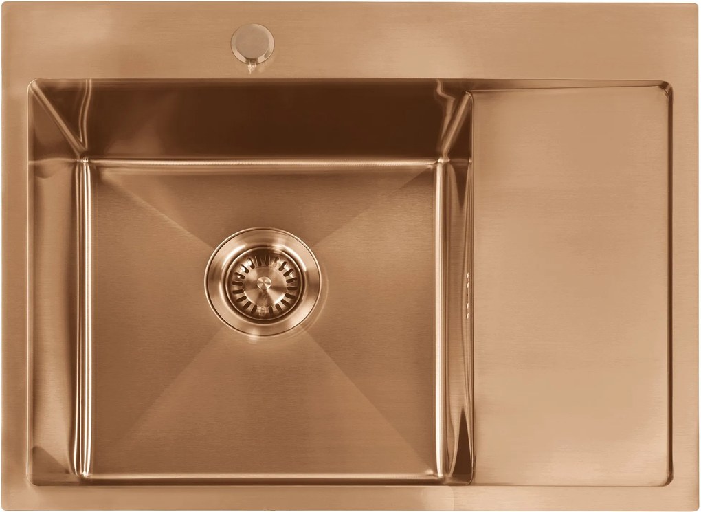 Zlewozmywak stalowy REA Fin Miedź szczotkowana