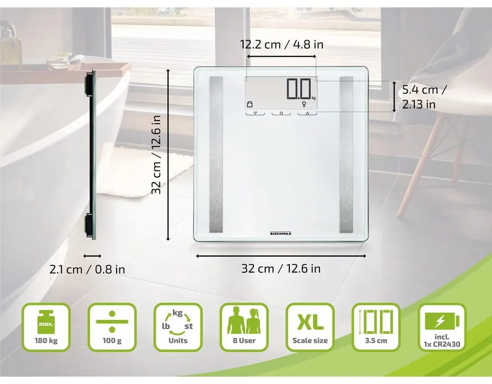 Waga łazienkowa Sense Control 200 – SOEHNLE