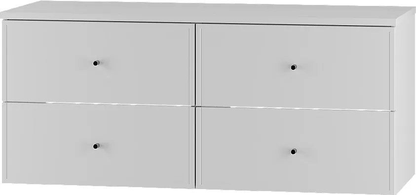 Biały Zestaw do Łazienki 120cm Szafka z Blatem Marco