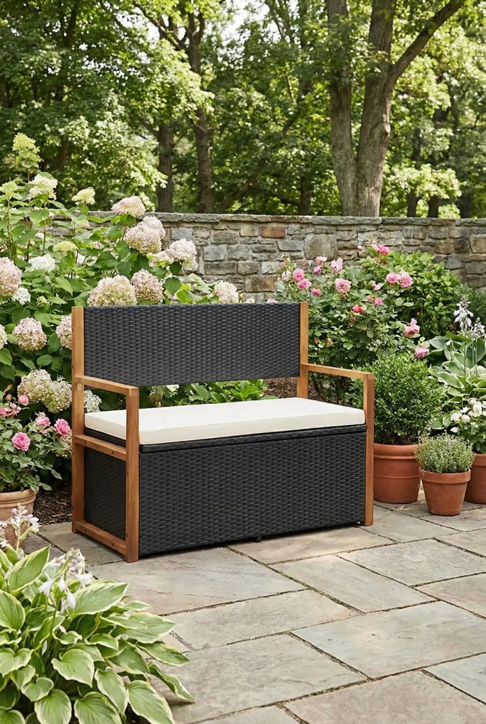 Ławka ogrodowa ze schowkiem A0-P40