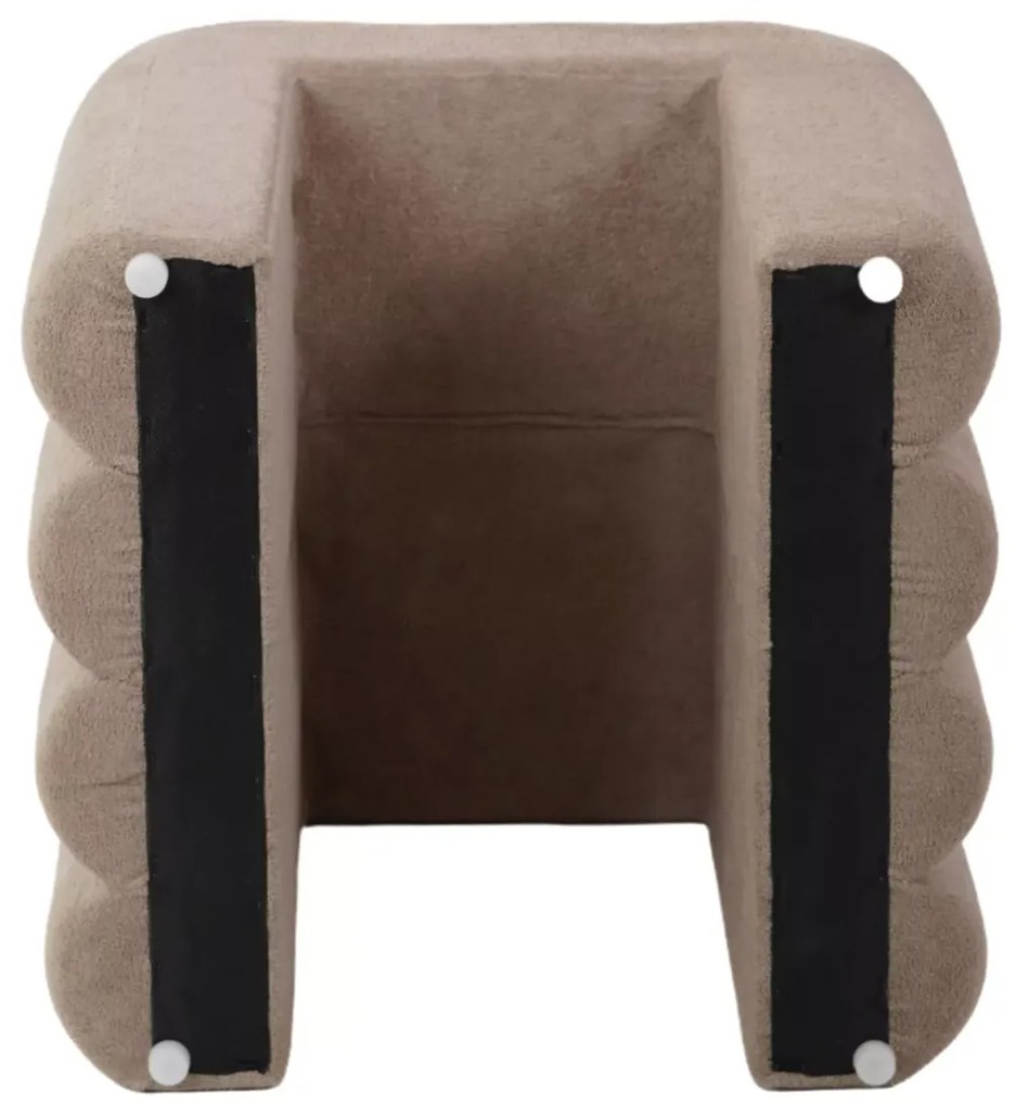 Beżowy designerski taboret TICA