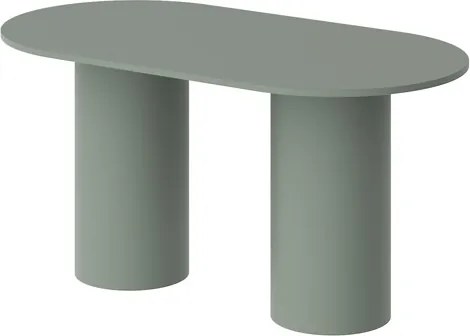 Pastelowy owalny stół Roseto Hubertus