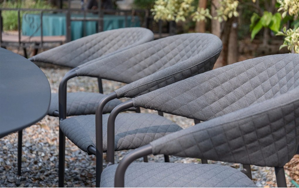 Doppler NOVA MELIA LIKA-TEX® ogrodowy zestaw mebli 6+1 szary