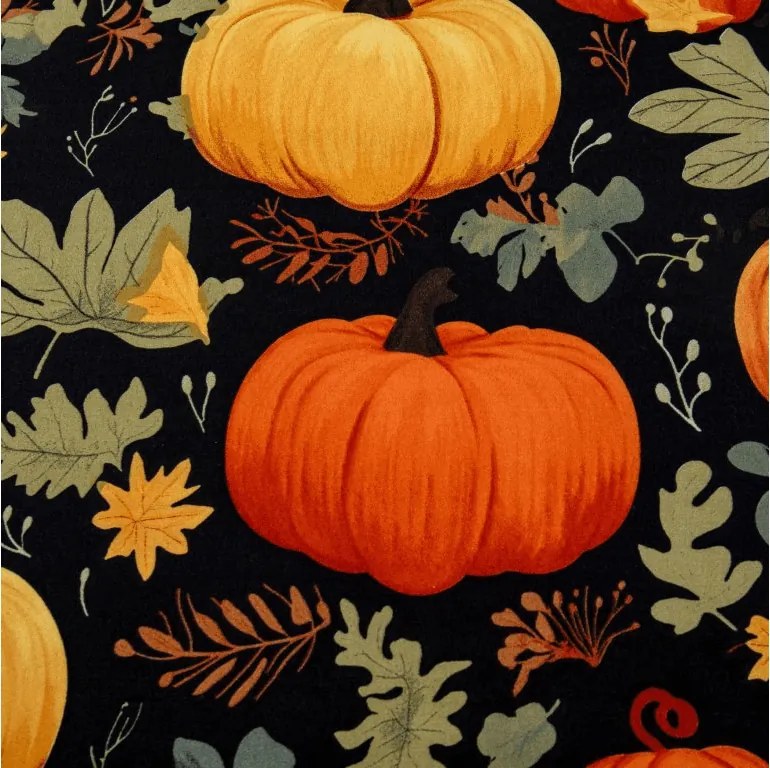 PrzytulneMieszkanie.pl Prześcieradło z mikrofibry ORANGE PUMPKINS kolorowe 90x200 cm