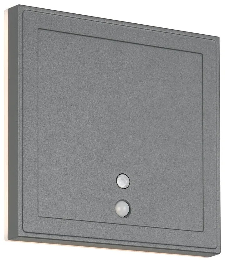 Zewnętrzna lampa ścienna LED (wysokość 14 cm) Fortaleza – Trio