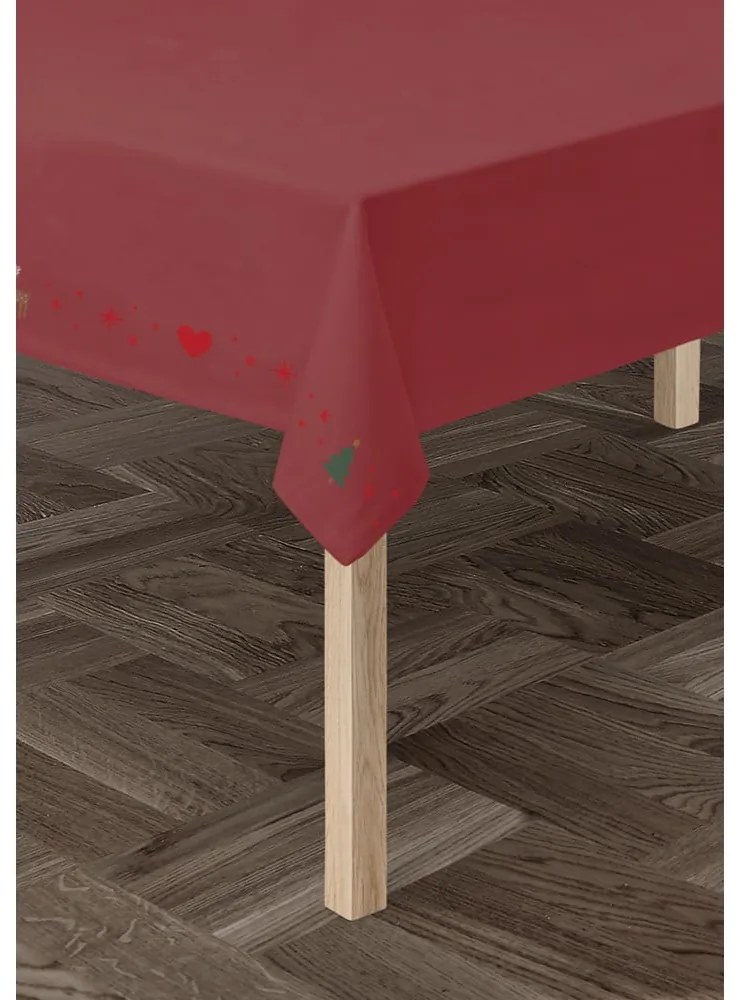 Obrus ze świątecznym motywem z mieszanki bawełny 150x270 cm Christmas Fable – JUNA