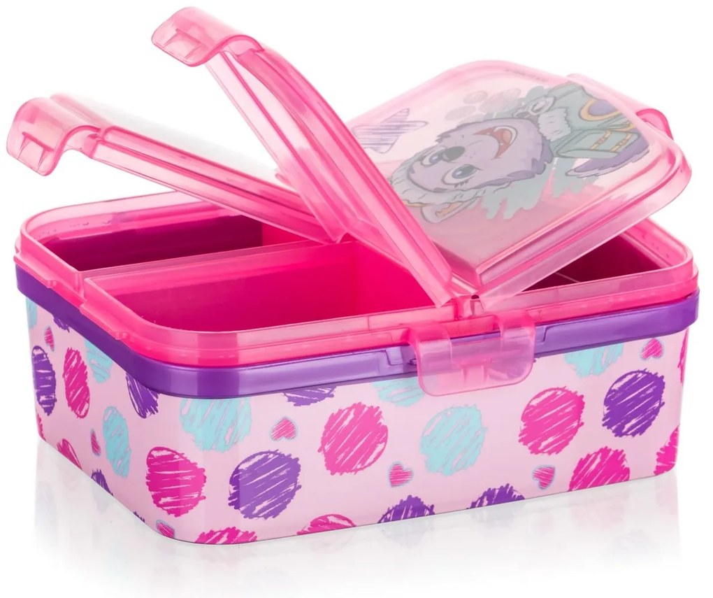 Vetro-plus Box z przegrodami na przekąski PATROLAGirl 17,5 x 13 cm