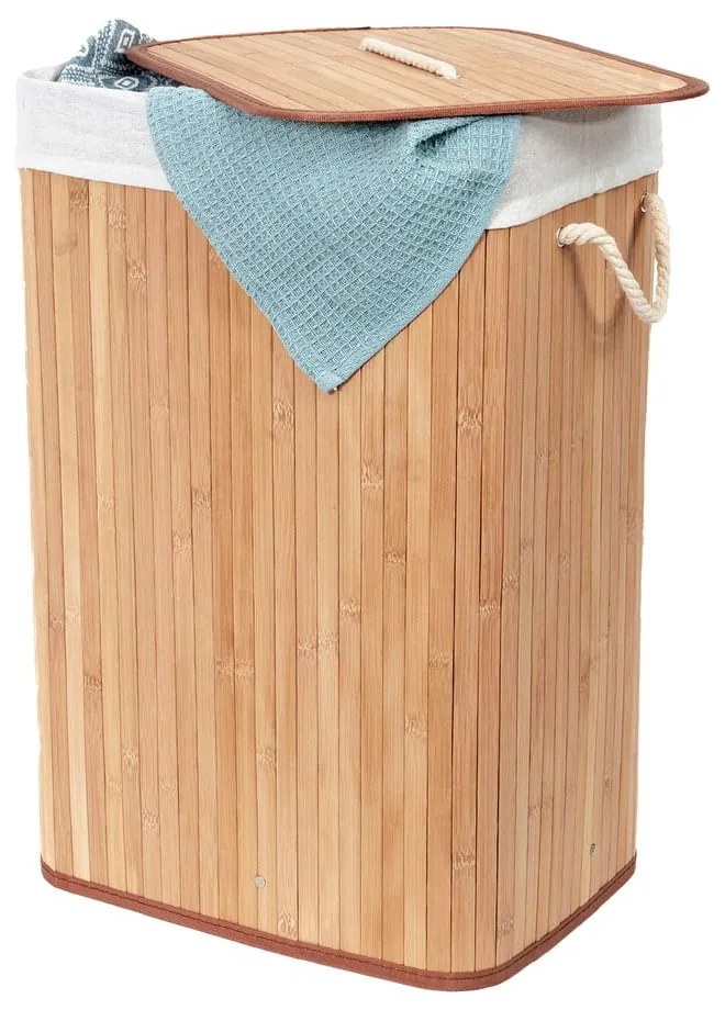 Naturalny bambusowy kosz na pranie 78 l Bamboo – Compactor