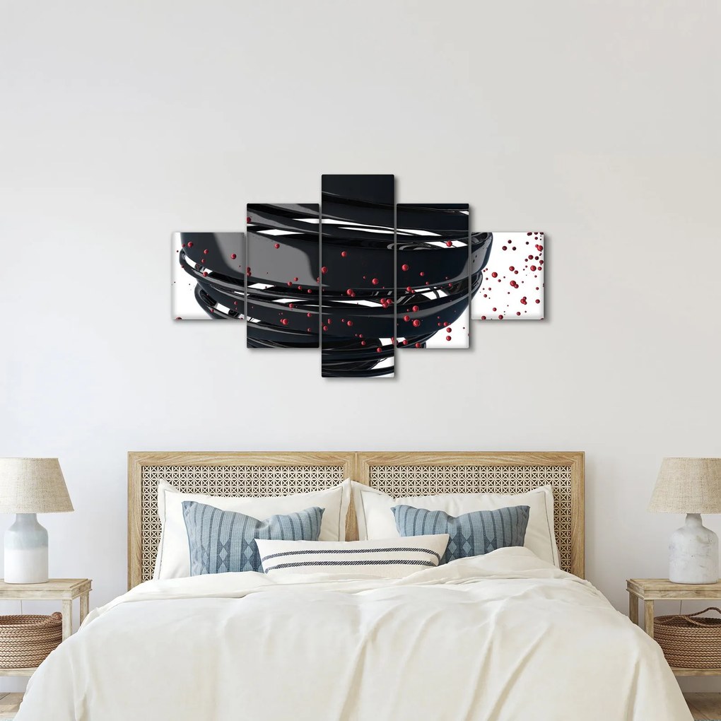 Obraz - Abstrakcja kuli ziemskiej (125x70 cm)