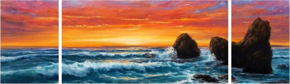 Obraz - Zachód słońca (170x50 cm)