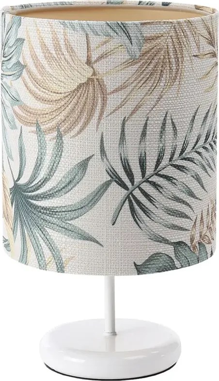 Biała lampka nocna boho z motywem liści - S399 K3-W96