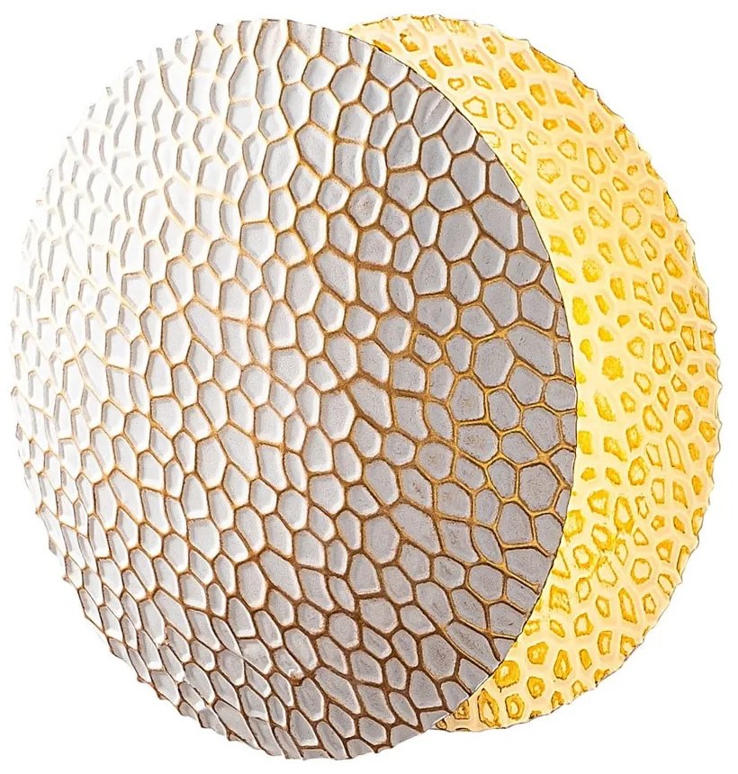 Kinkiet w biało-złotym kolorze LED ø 21 cm Yosma – Opviq lights