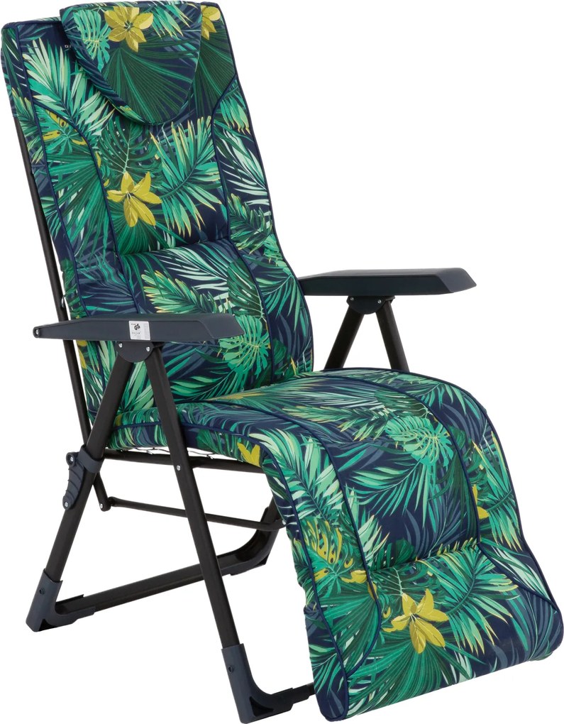 Fotel ogrodowy z podnóżkiem Mijas Plus Black Edition G051-02IB PATIO