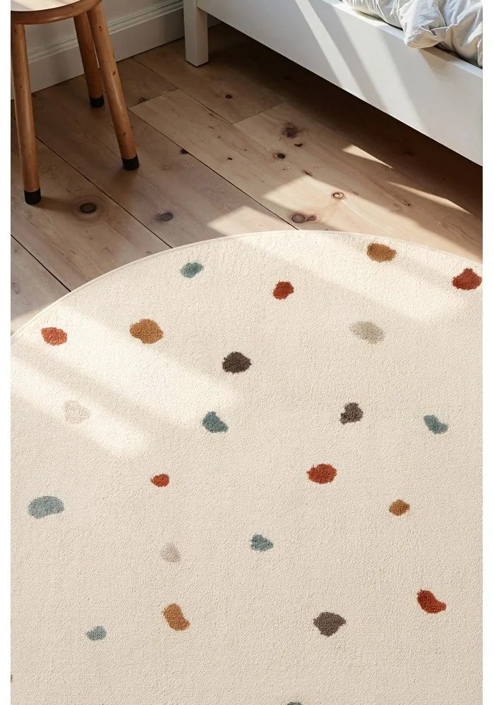 Kremowy dywan dziecięcy ø160 cm Funny Dots – Hanse Home