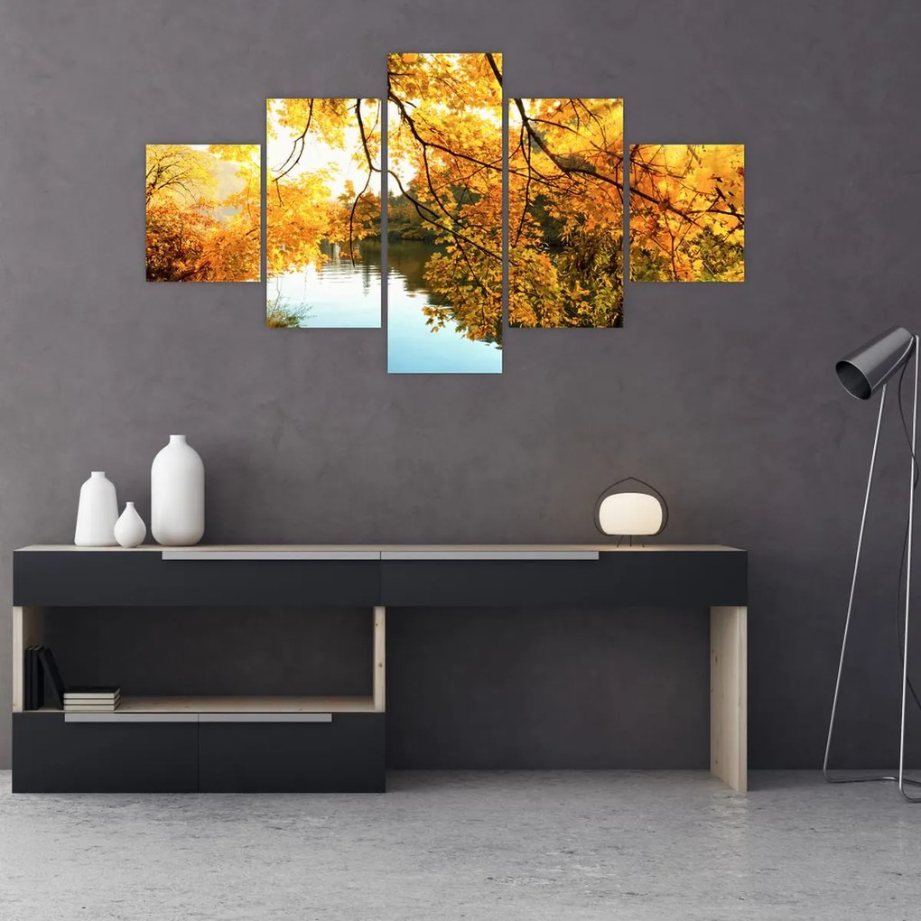 Obraz - Jesienne drzewo (125x70 cm)